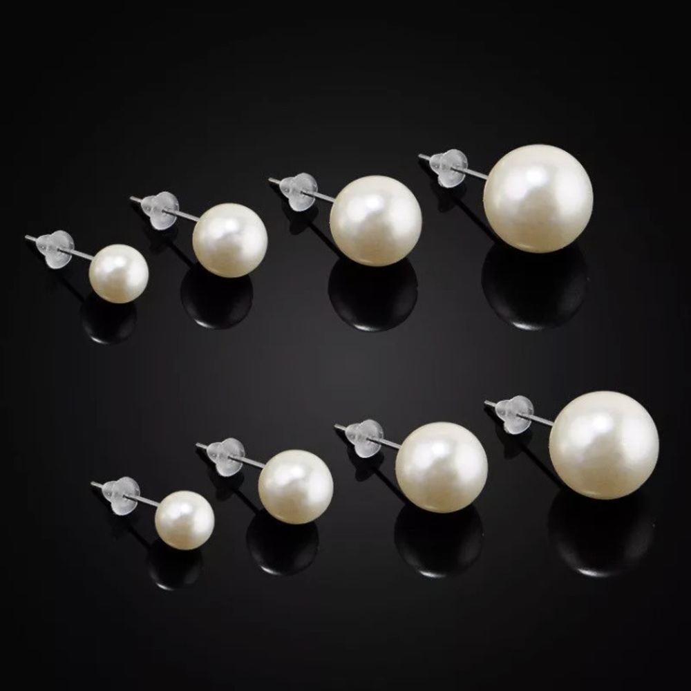 ▪️White Pearl Fashion Earrings